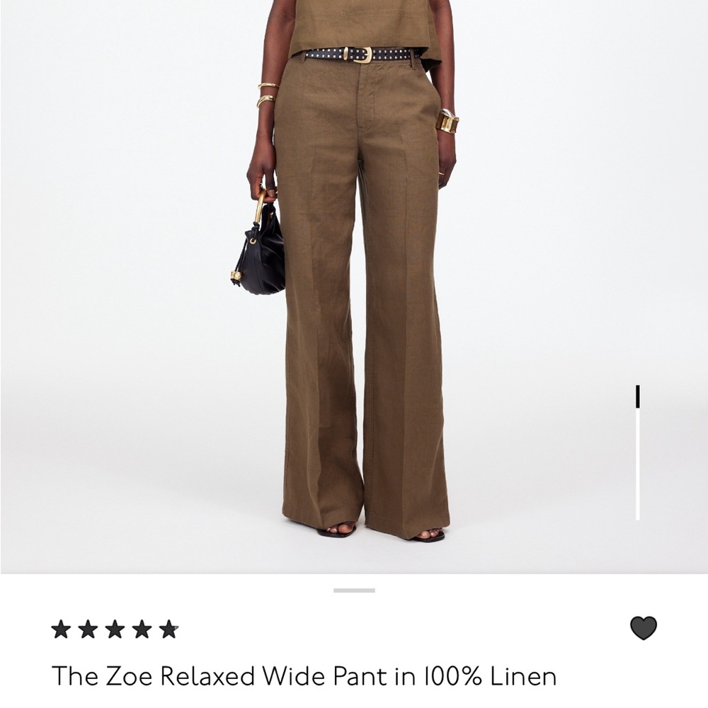 ISO: HELPPP MEEEEE! Madewell Zoe Wide Leg Linen Pants in Safari Khaki